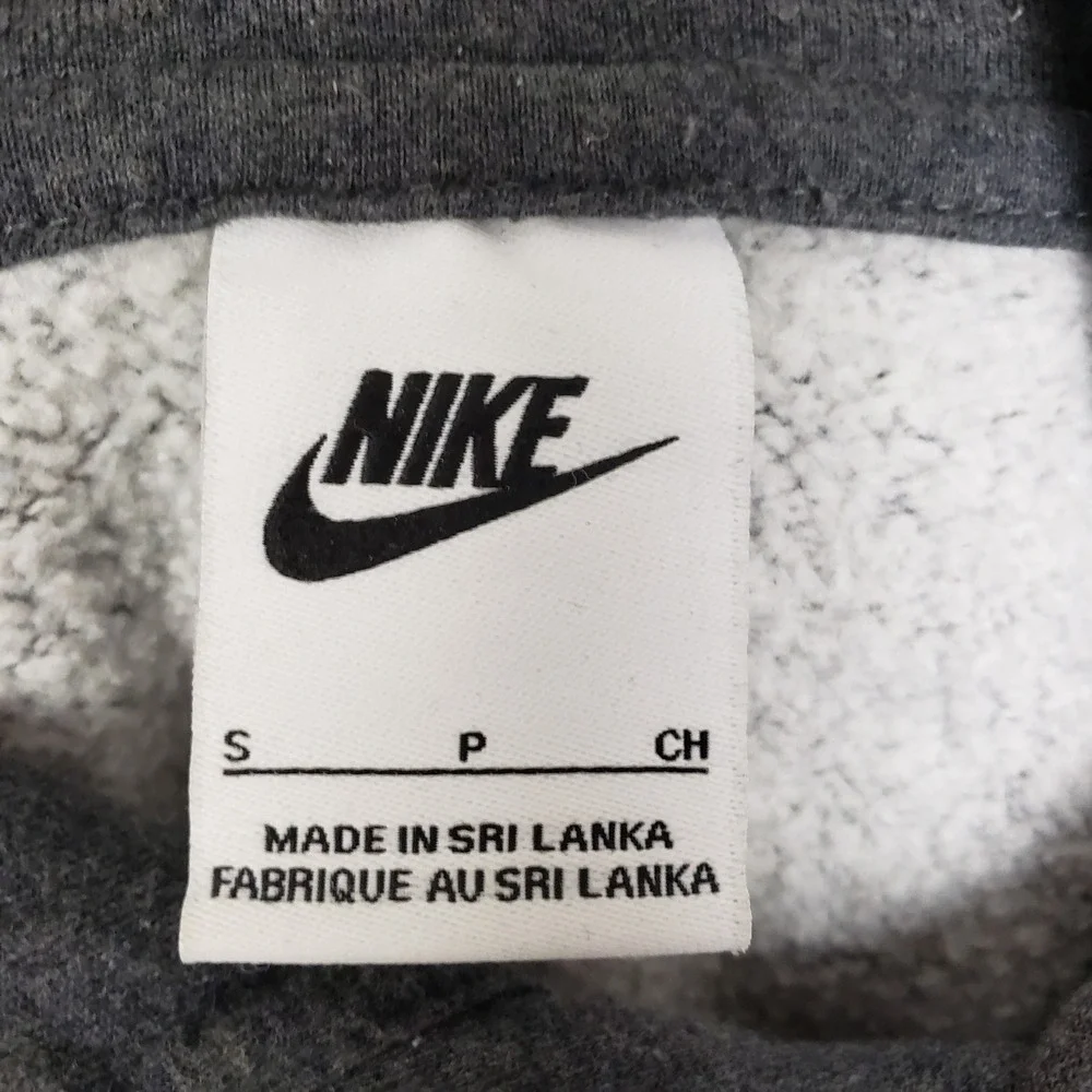 Nike Kids S Logo Swoosh Hoodie Sweatshirt Classic Gray Sporty Athleisure‎ Lounge
